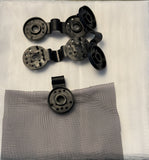 Black tarp clips - set of 10