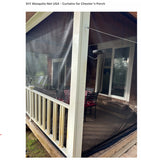 Heavy-Duty 600 XL Mosquito Netting - DIY Porch & Patio Netting - BLACK