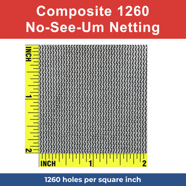 Composite 1260 No-See-Um Netting - BLACK