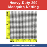 Heavy-Duty 290 XL Mosquito Netting - DIY Porch & Patio Netting - BLACK