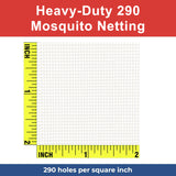 Heavy-Duty 290 XL Mosquito Netting - DIY Porch & Patio Netting - WHITE