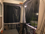 Heavy-Duty 290 XL Mosquito Netting - DIY Porch & Patio Netting - Black