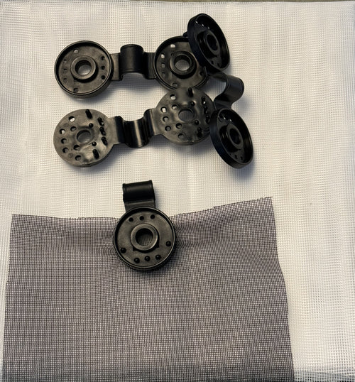 Black tarp clips - set of 10