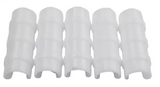White Clips for 1/2 inch PVC pipe, set of 5