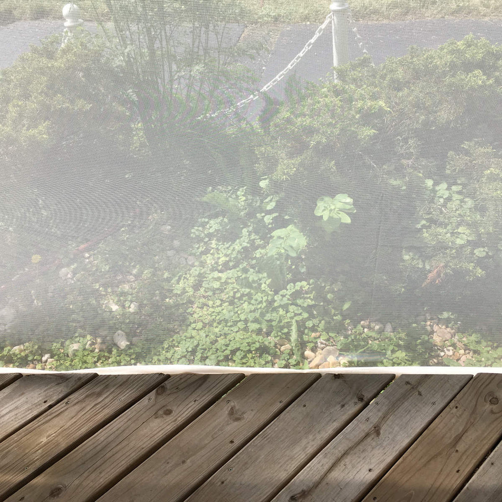 Heavy-Duty 12ft Wide Porch & Patio Mosquito Netting - White